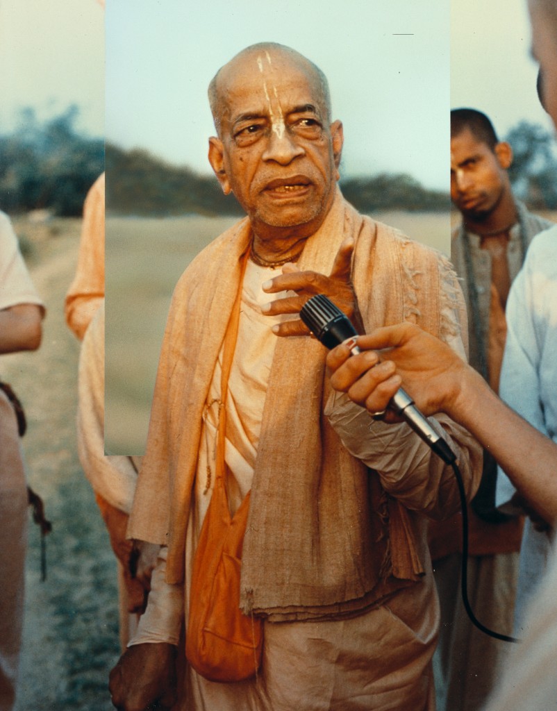 Srila Prabhupada giving a talk